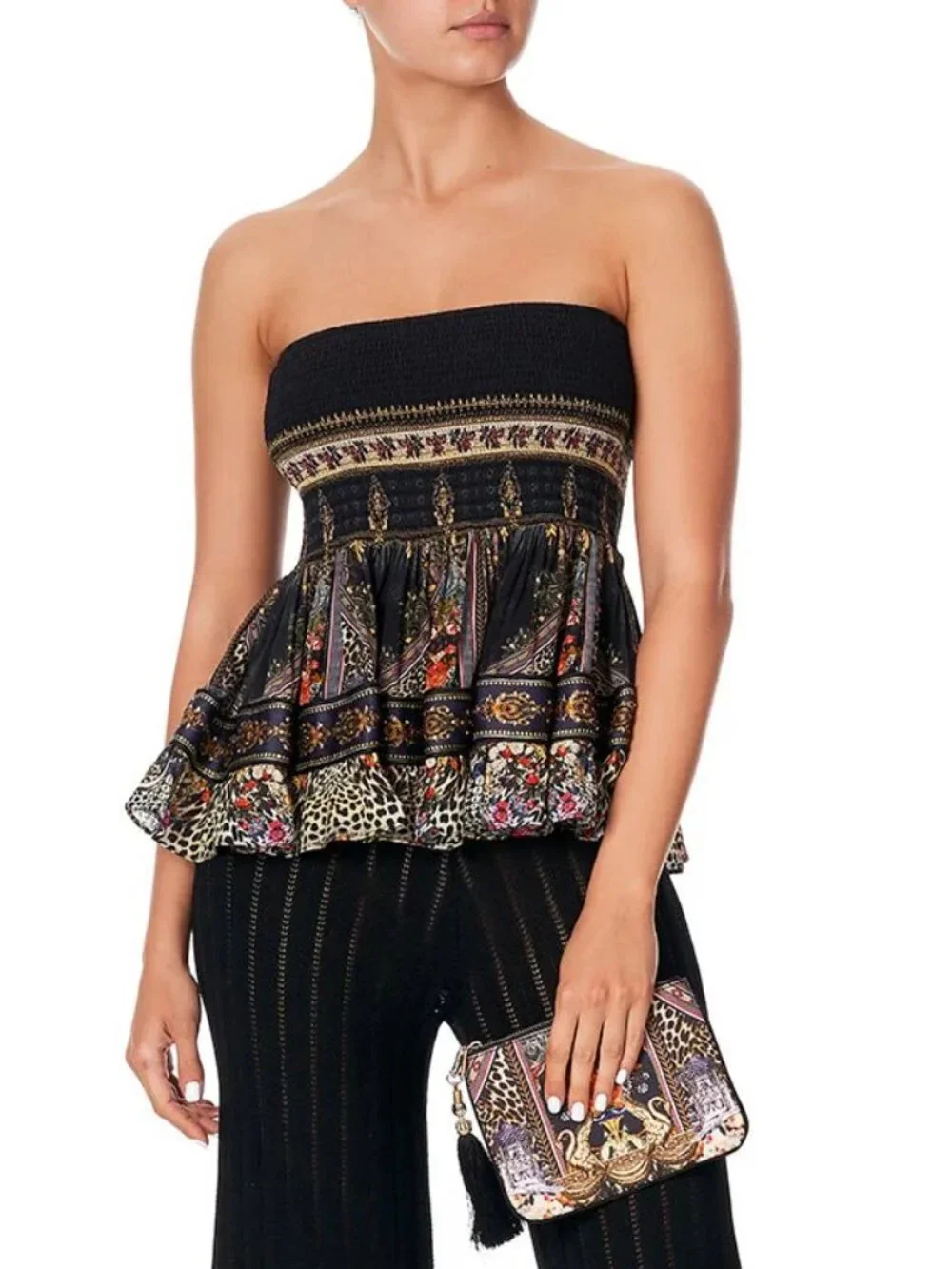 Camilla Marais at midnight short shirred skirt S - Picture 9 of 12